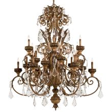 24 Light 2 Tier Candle Style Crystal Chandelier from the Metropolitan Collection