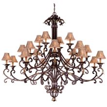 20 Light 3 Tier Candle Style Chandelier from the Zaragoza Collection