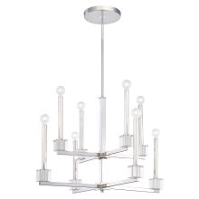 8 Light 2 Tier Candle Style Chandelier from the Chadbourne Collection