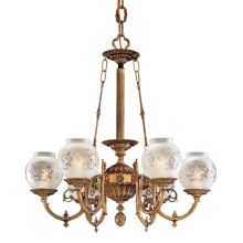 6 Light 27" Width 1 Tier Chandelier from the Metropolitan Collection