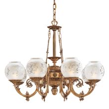 8 Light 32.5" Width 1 Tier Chandelier from the Metropolitan Collection