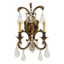 2 Light Candle-Style Double Wall Sconce from the Foyer Collection