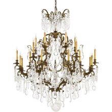 24 Light 3 Tier Candle Style Crystal Chandelier from the Vintage / Crystal Collection