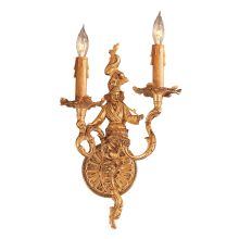 2 Light 10.5" Width Candle-Style Double Wall Sconce