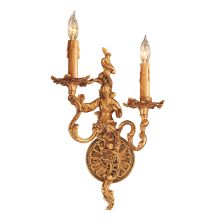 2 Light Candle-Style Double Wall Sconce