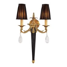 2 Light 13.5" Width Candle-Style Double Wall Sconce from the Metropolitan Collection