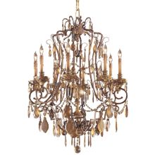 8 Light 1 Tier Candle Style Crystal Chandelier from the Crystal Collection