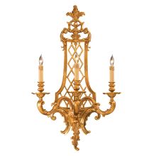 3 Light 22.5" Width Candle-Style Wall Sconce from the Metropolitan Collection