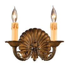 2 Light 10.25" Width Candle-Style Double Wall Sconce from the Metropolitan Collection
