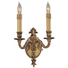 2 Light 9" Width Candle-Style Double Wall Sconce