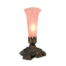 Stained Glass / Tiffany Accent Table Lamp from the Lilies Collection