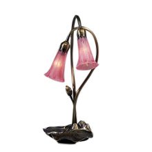 Stained Glass / Tiffany Desk Lamp from the Lilies Collection