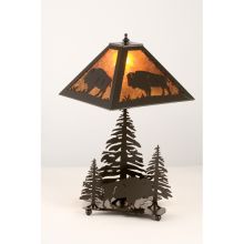 Buffalo Lodge Style Vintage Table Lamp