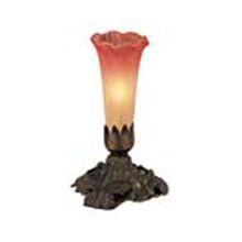 Stained Glass / Tiffany Accent Table Lamp from the Lilies Collection