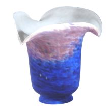 Three Flute Glass Shade from the Pate-De-Verre Collection