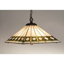 Craftsman / Mission Four Light Down Lighting Pendant