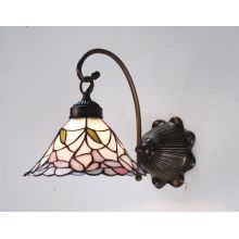 Daffodil Bell 9" Wide Single Light Wall Sconce with Stained Glass Shade
