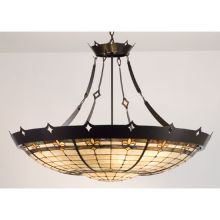 4 Light 28" Wide Pendant with Handmade Shade