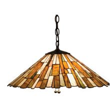 Stained Glass / Tiffany Down Lighting Pendant from the Jadestone Delta Collection
