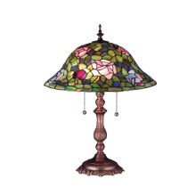 Tiffany Two Light Up Lighting Table Lamp from the Rosebush Collection