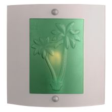 11" Wide ADA Compliant Single Light Wall Sconce with Fused Glass Shade