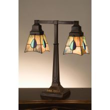 Craftsman / Mission Table Lamp from the Mackintosh Leaf Collection