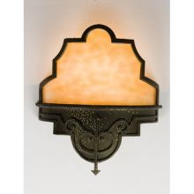 11" Wide Single Light Wall Sconce with Art Glass Shade