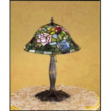 Stained Glass / Tiffany Accent Table Lamp from the Tiffany Rosebush Collection
