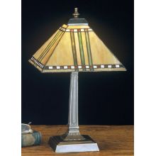 Stained Glass / Tiffany Accent Table Lamp from the Prairie Corn Collection