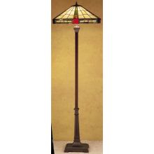 Vintage Stained Glass / Tiffany Floor Lamp from the Wilkenson Ruby Jeweled Collection