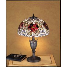 Stained Glass / Tiffany Table Lamp from the Renaissance Rose Collection