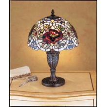 Stained Glass / Tiffany Accent Table Lamp from the Renaissance Rose Collection