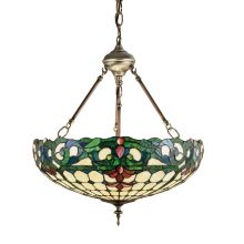 Stained Glass / Tiffany Bowl Pendant from the Duffner & Kimberly Classics Collection