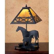 Horse and Colt Table Lamp from the Old Forge Collection
