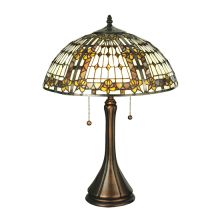 Tiffany Two Light Table Lamp