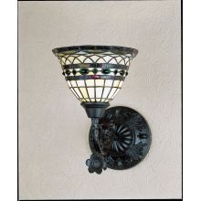Tiffany Roman 14" Wide Single Light Wall Sconce with Stained Glass Shade