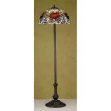 Stained Glass / Tiffany Floor Lamp from the Renaissance Rose Collection