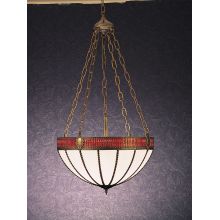 4 Light 21" Wide Pendant with Handmade Shade