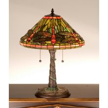 Stained Glass / Tiffany Table Lamp from the Mosaic Dragonfly Collection