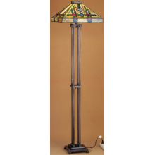 Stained Glass / Tiffany Floor Lamp from the Prairie Wheat Collection