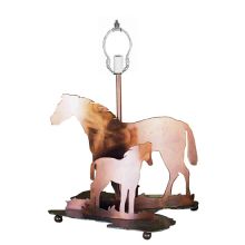 Single Light Up Lighting Table Lamp Base from the Horses Collection