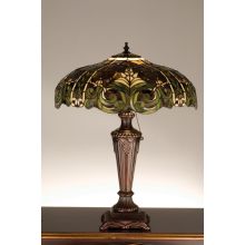 Tropical Vintage Stained Glass / Tiffany Table Lamp from the Byzantine & Tahitian Collection