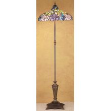 Vintage Stained Glass / Tiffany Floor Lamp from the Wisteria Collection