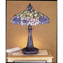 Vintage Stained Glass / Tiffany Table Lamp from the Wisteria Collection