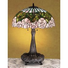 Stained Glass / Tiffany Table Lamp from the Cabbage Rose Collection