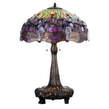 Stained Glass / Tiffany Table Lamp from the Hanginghead Dragonfly Collection