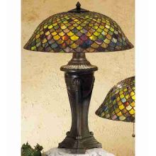 Stained Glass / Tiffany Table Lamp from the Tiffany Fishscale Collection