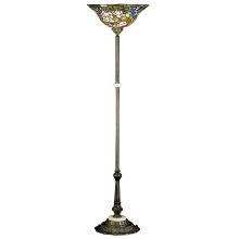 Stained Glass / Tiffany Torchiere Lamp from the Tiffany Rosebush Collection