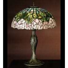 Stained Glass / Tiffany Table Lamp from the Cabbage Rose Collection