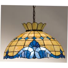 Stained Glass / Tiffany Down Lighting Pendant from the Baroque & Gypsy Collection